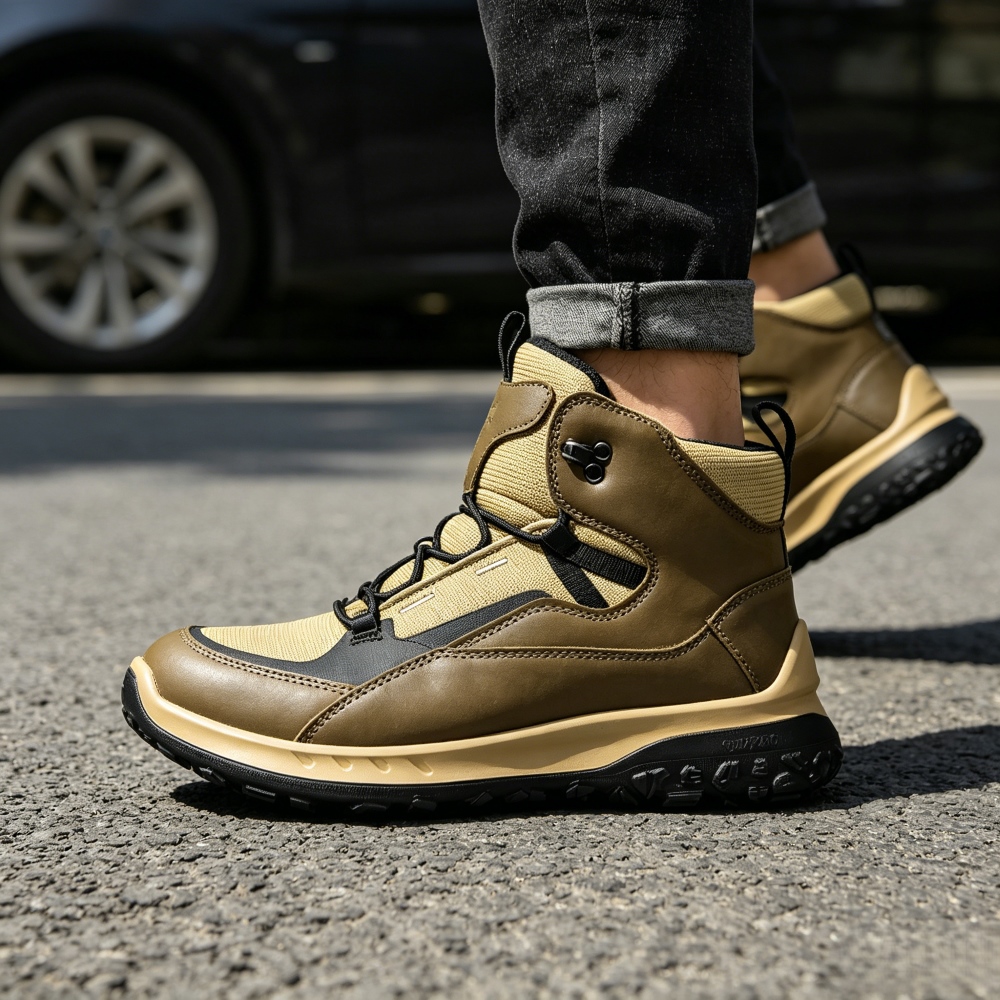 Outdoor Sport Brand Shoes - Yüksek Bilekli Deri Ayakkabılar Erkek Lüks