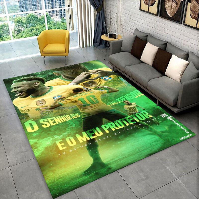 Outdoor Sport Area - Futbol N-Neymar Spor Yıldızı Kaymaz Halı,