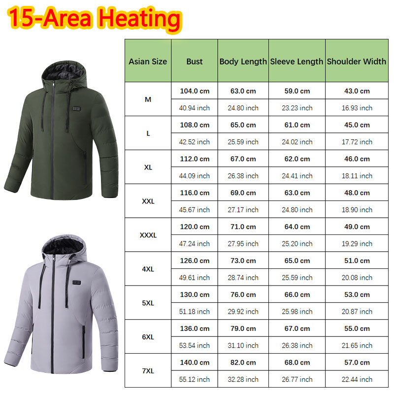 15 Bölge Isıtmalı Kışlık Kapüş - Outdoor Sport Area incelemesi ve fiyatı